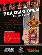 B&K Oslo Open 2003, 26 april, Oslo