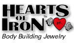 MegaFitness - The Fitness Equipment Superstore are proud distributors of Americas most popular fitness and body building jewelry "Hearts Of Iron".