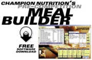 Champion Nutritions new Meal Builder software takes the guesswork and expensive advice out of pre-contest diet planning.
