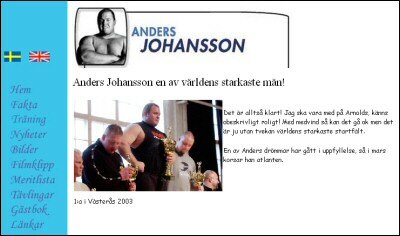 Anders Johanssons hemsida - Arnolds Classic-deltagaren!