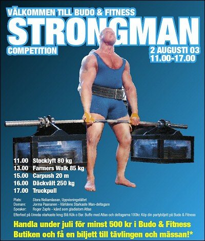 Budo & Fitness Strongman Competition i Ume