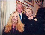 Marika Johansson med Bill och Hillary Clinton.